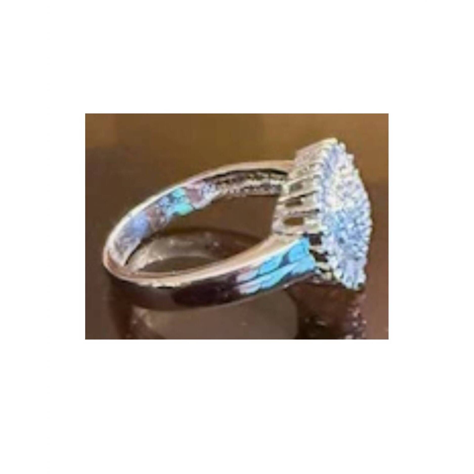New P & K Jewelry Women's Sterling Cubic Zirconia Heart Ring In Silver